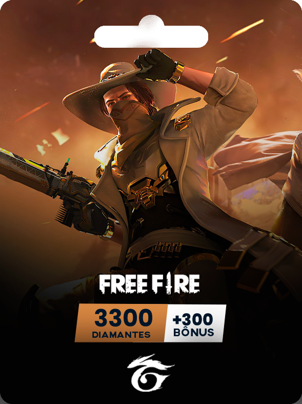 3300 DIAMANTES + 300 BÔNUS 