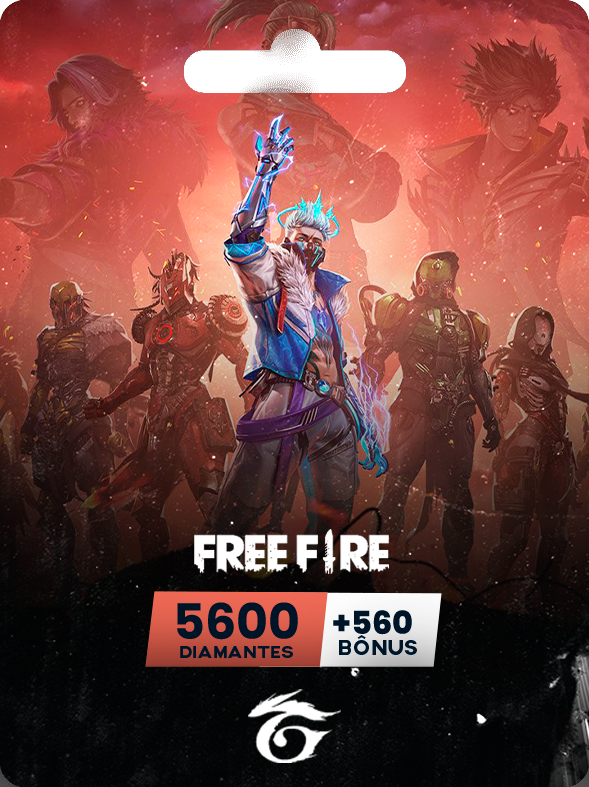 5600 DIAMANTES + 560 BÔNUS