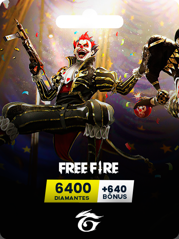 6400 DIAMANTES + 640 BÔNUS 